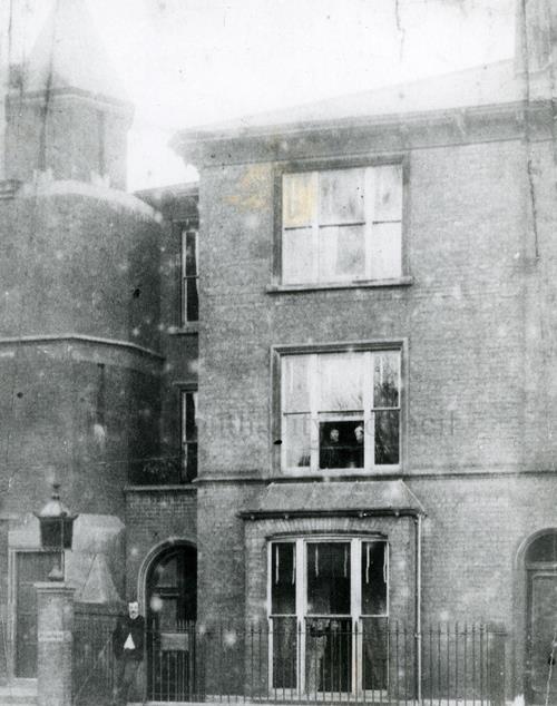 Conan Doyle outside his home - Bush Villas